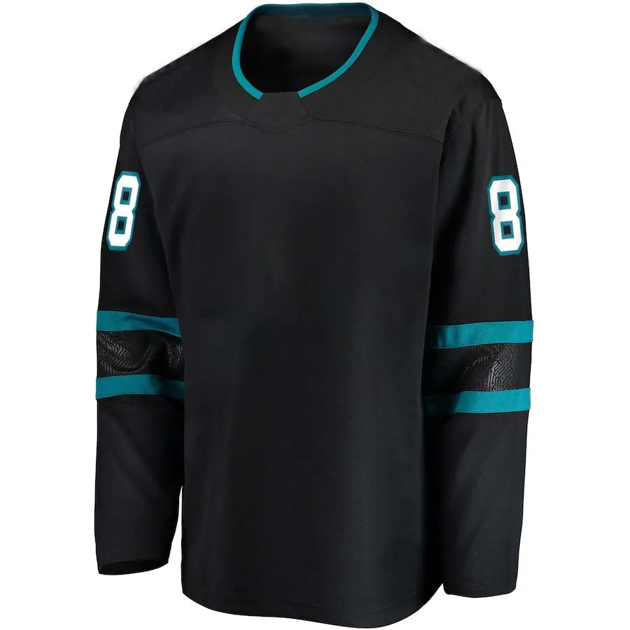 

Men San Jose America hockey Jersey Joe Pavelski Evander Kane Joe Thornton Tomas Hertl Erik Karlsson Brent Burns hockey Jerseys