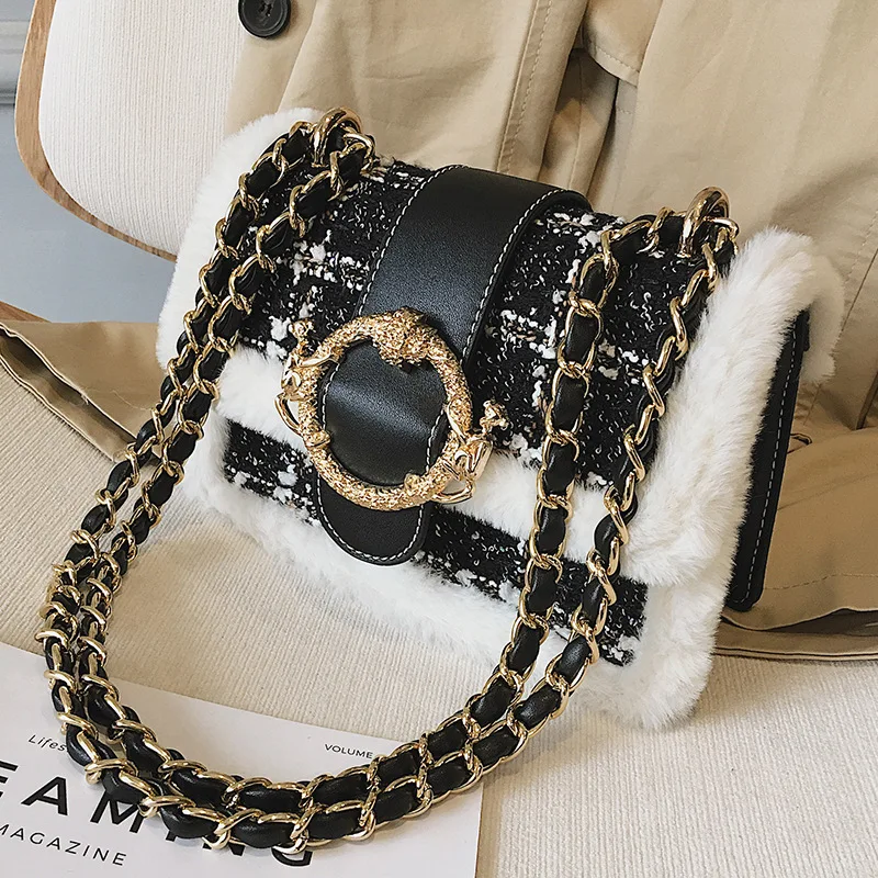 

Winter Christmas Women's Designer Luxury Shoulder Crossbody Bags for Women 2021 High Quality PU Leather Handbag Messenger Bag