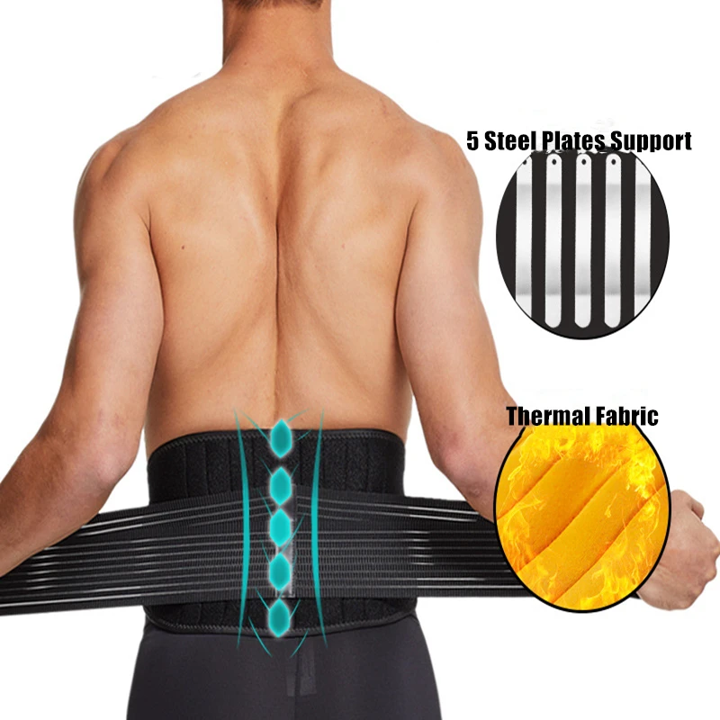 Позвоночника поясницы спины из сетчатого материала Поддержка ремень с пятью