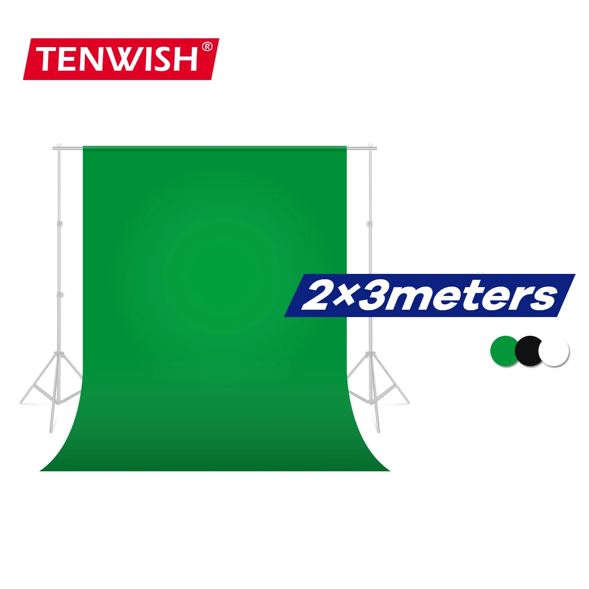 TENWISH 2x3 метра хромакей фон зеленый экран для фото студии видео живой нетканые
