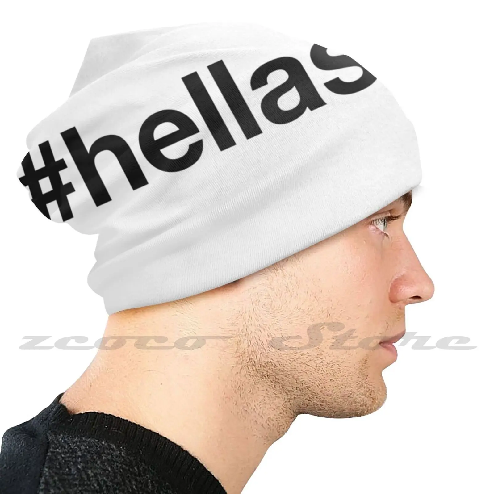 Вязаная шапка Hellas Hashtag мягкая эластичная для занятий спортом на открытом воздухе