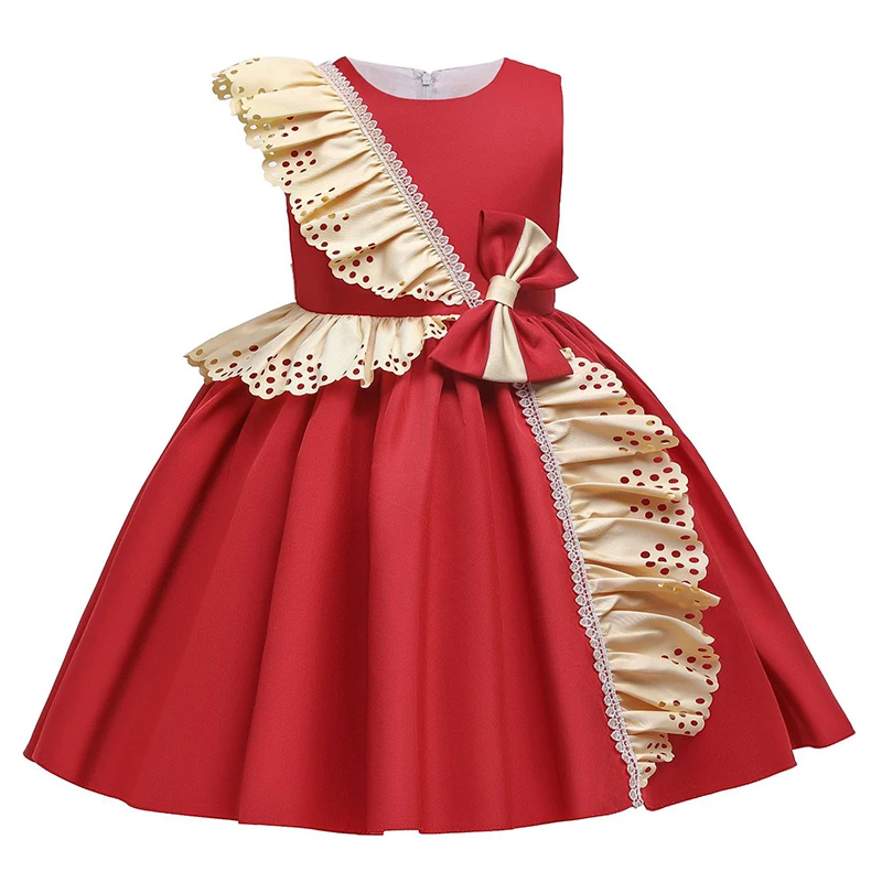 

Flower Girl Dress 2022 New Year's Costume Baby Girls Birthday Princess Dress Communion Evening Party Prom Dress Kids Vestidos 8Y