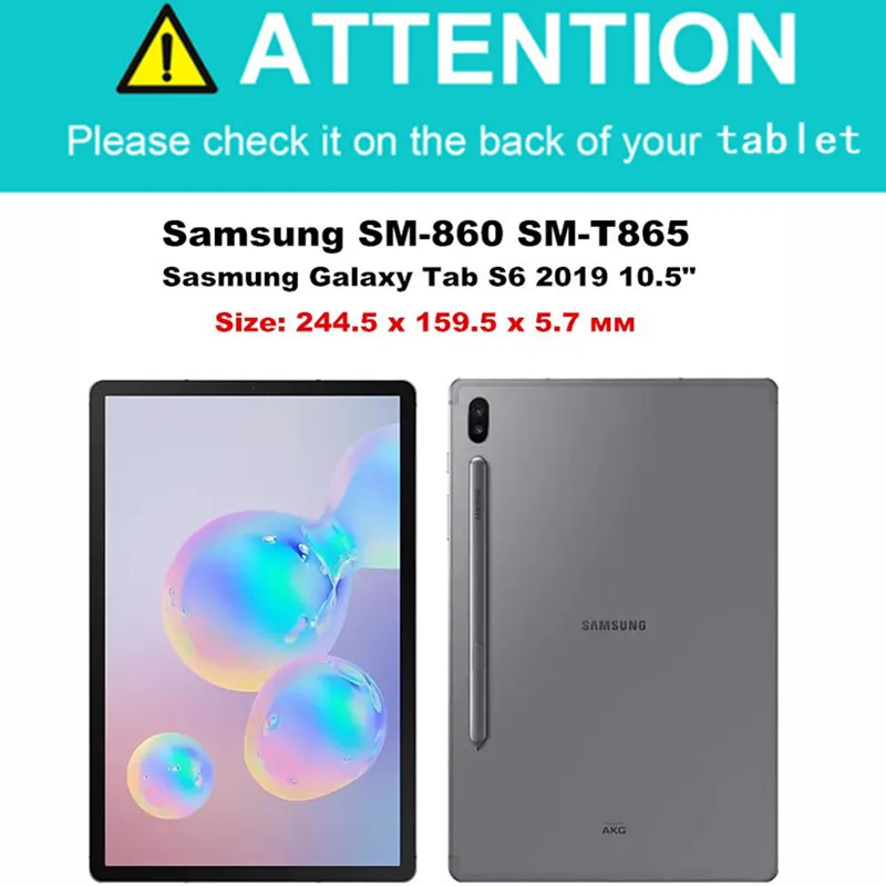 Роскошный ковбойский кожаный чехол для Samsung Galaxy Tab S6 10 5 2019 SM T865 T860 Funda Capa Smart Stand