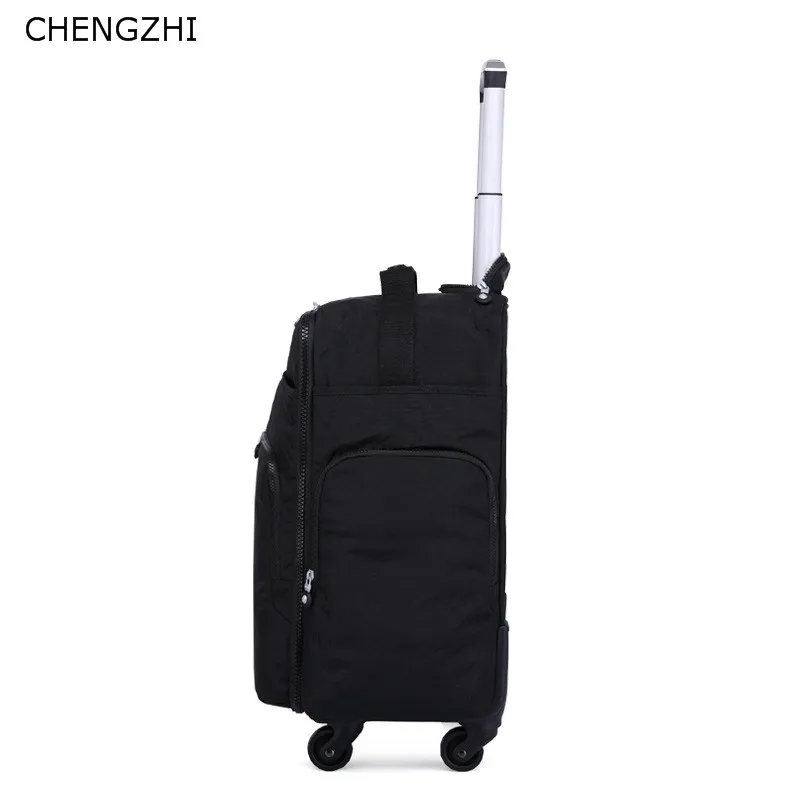 CHENGZHI 16 дюймов нейлоновая сумка для багажа на колесиках путешествий с колесами