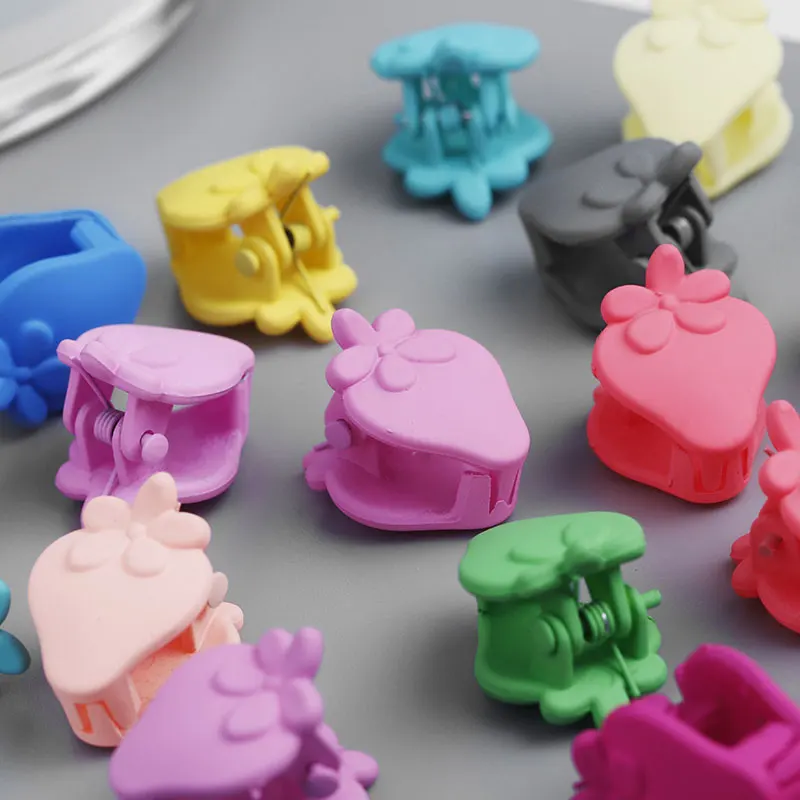 20 шт. разноцветные заколки-пряжки маленькие зажимы для волос Клубничные шпильки