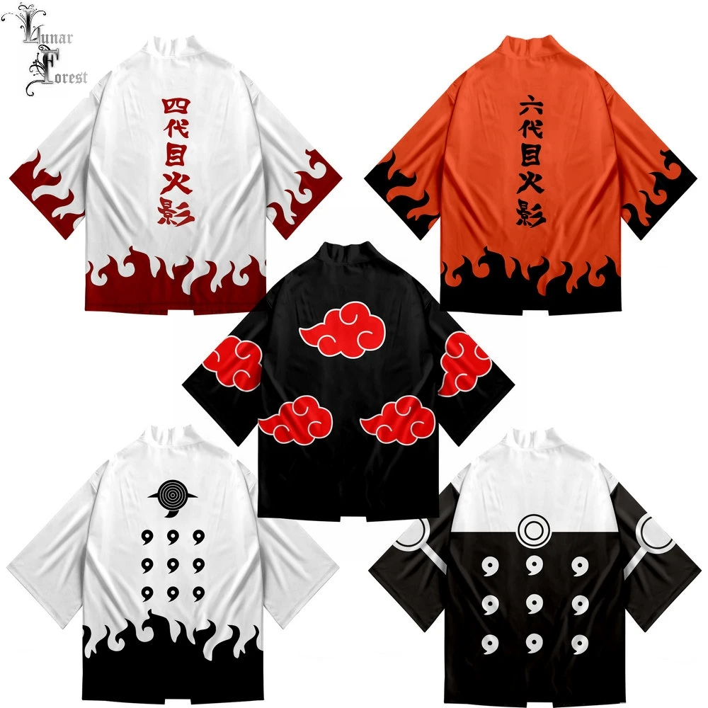 

Sasuke/Kakashi 3D Print boy girl Japanese Kimono Haori Yukata Cosplay Women/Men's Summer Casual Cool Short Sleeve Oversized tops
