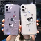 Чехлы для телефонов с космосом, астронавтом, планетой для iPhone 11 12 13 Pro X XR XS Max 7 8 Plus 13 Mini SE 2020, мягкий прозрачный противоударный чехол