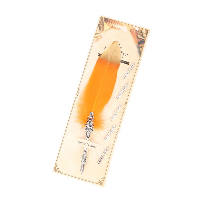 Ретро винтажная каллиграфическая перьевая ручка индивидуальный дизайн простая