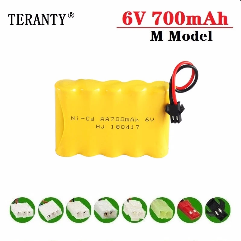 700 мАч 6В аккумуляторная батарея для радиоуправляемых игрушек автомобилей танков