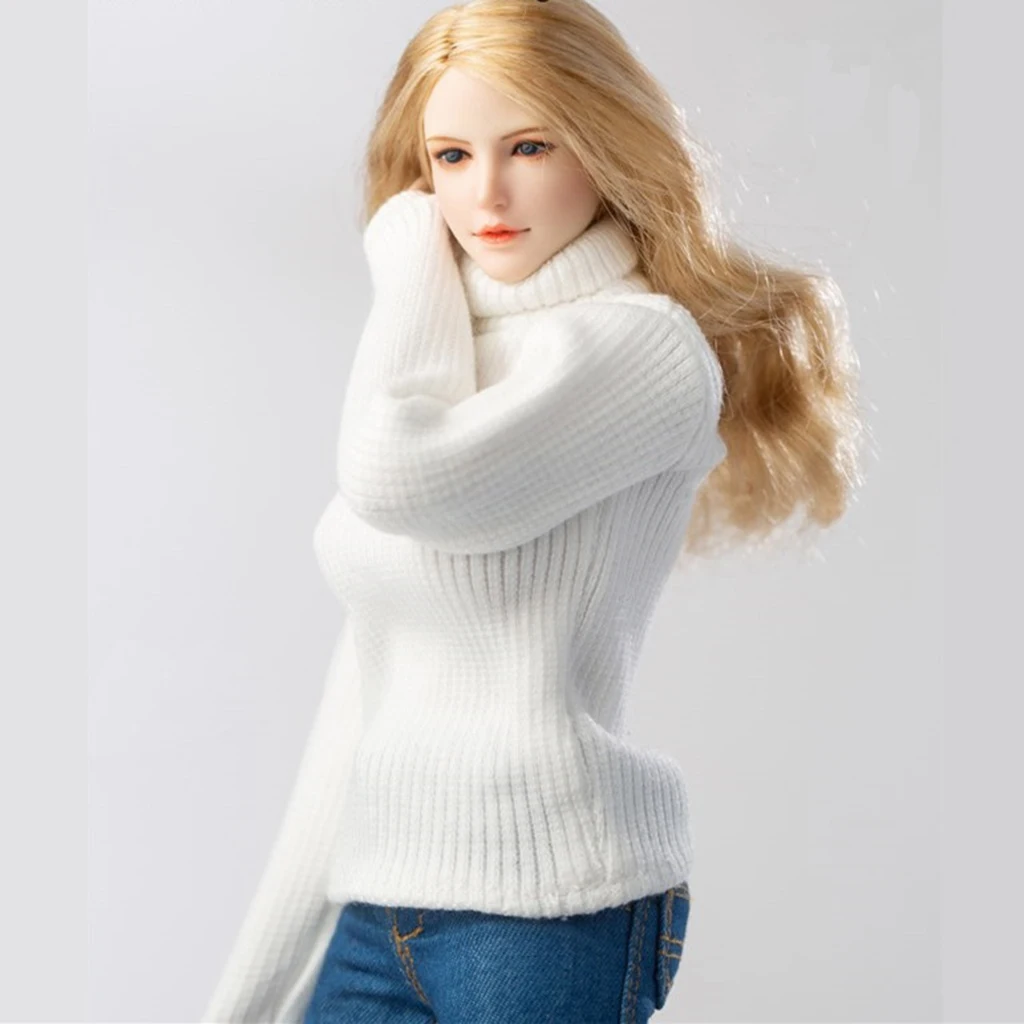 Женская кукла в масштабе 1:6 свитер с высоким воротником одежда для Blythe BJD 12 дюймов