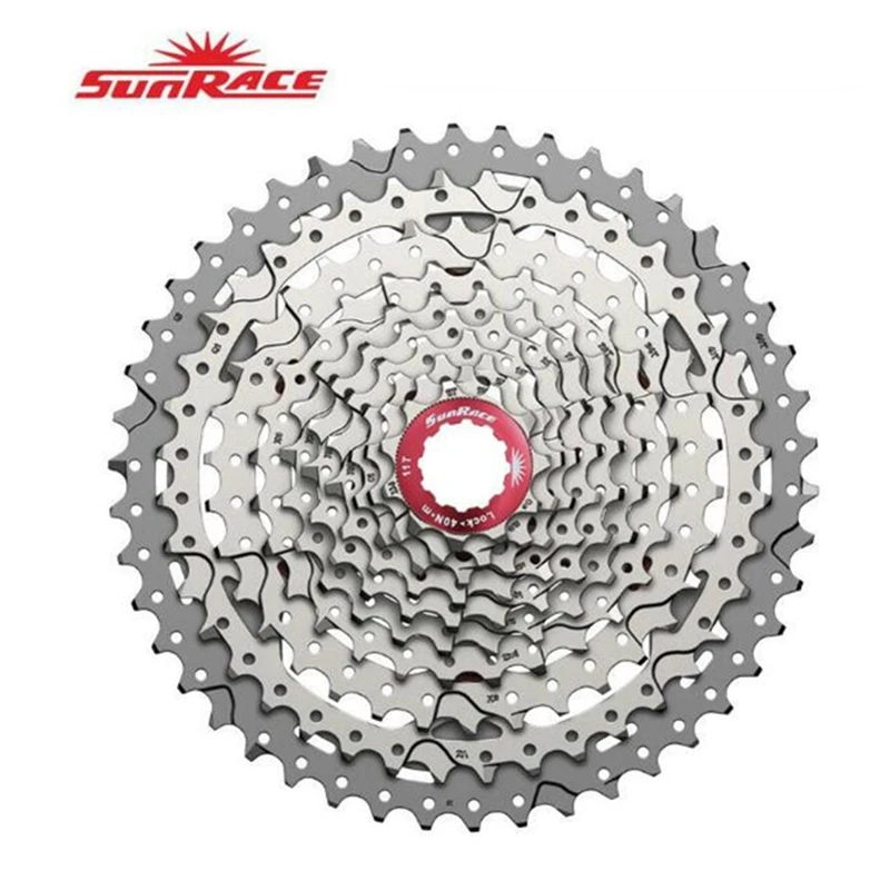 SunRace CSMX3 CSMS3 10 Speed 11-46T Cassette Bike Freewheel Sprocket Mountain Bicycle Black Sliver Parts 10-speed |