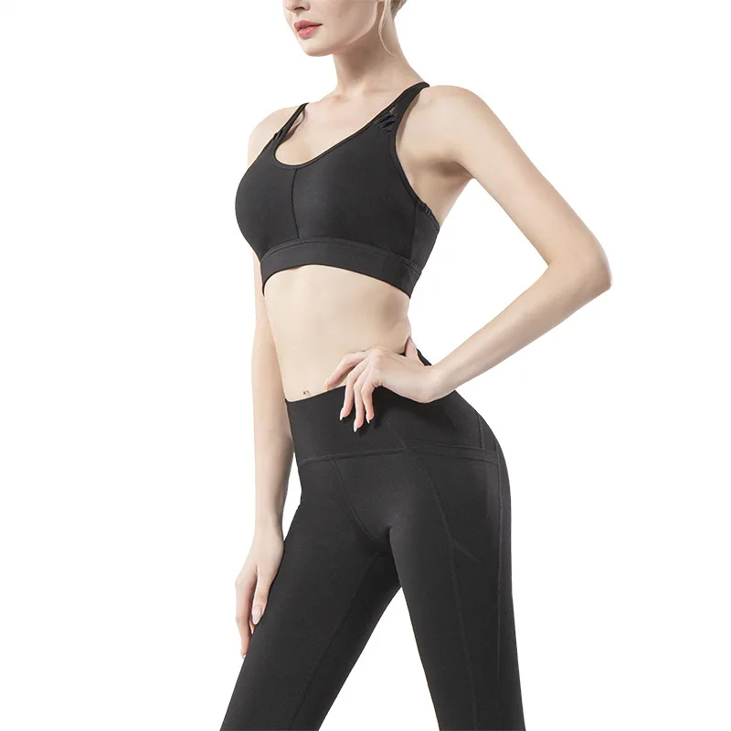 

Breathable Sports Bra Athletic Gym Running Fitness Athletic Yoga Set sujetador deportivo prenda fitness gimnasio femme brassiere
