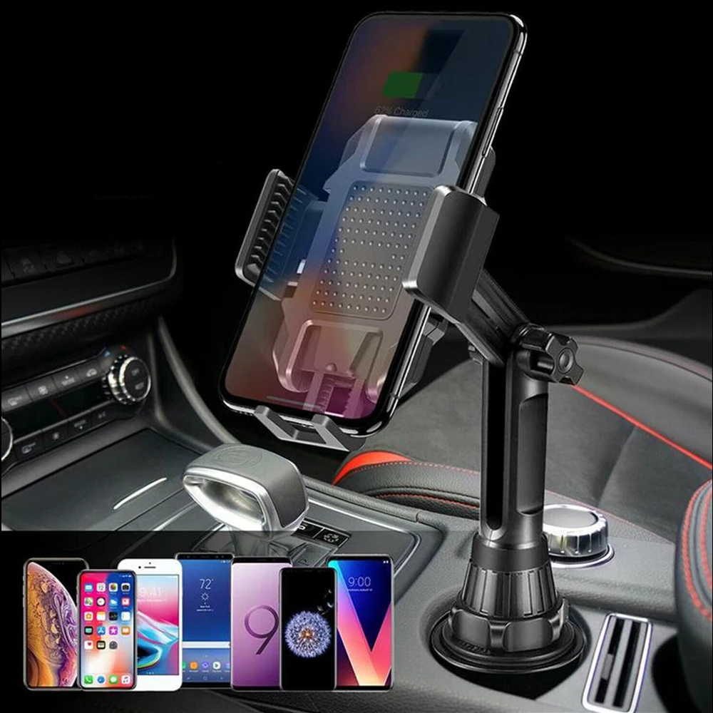 new adjustable gooseneck car water cup holder cellphone mount sucker stand cradle mobile phone tablet car holder support free global shipping