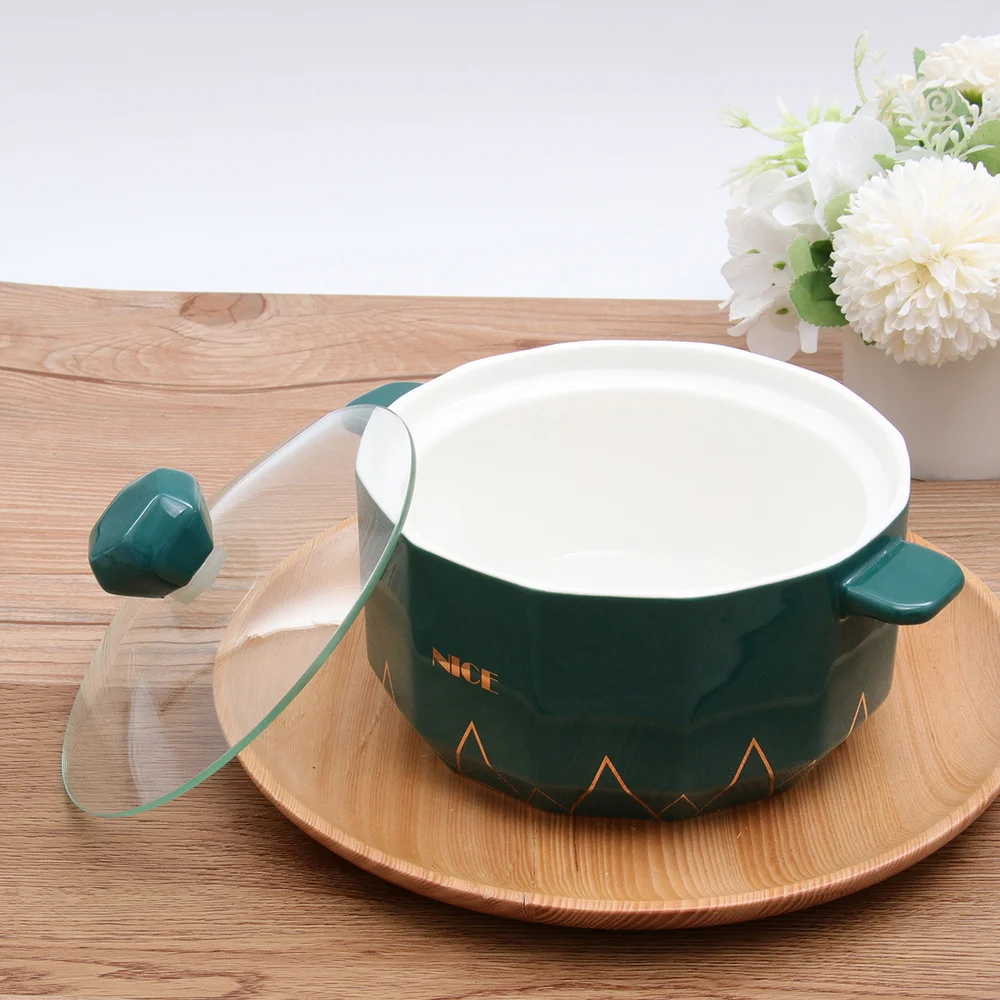 1 шт. керамическая бинауральная миска для сервировки еды жаростойкая супа