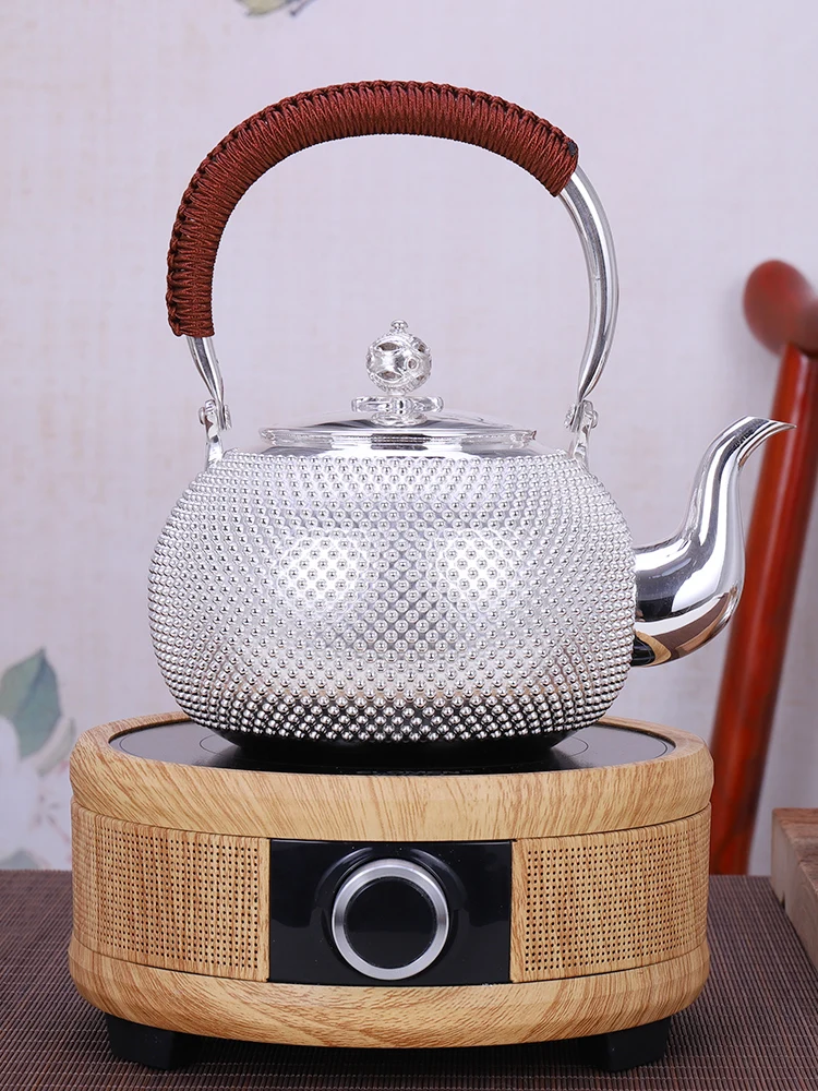 Чайник ручной работы из чистого серебра японский серебряный чайный набор 1000 мл|set