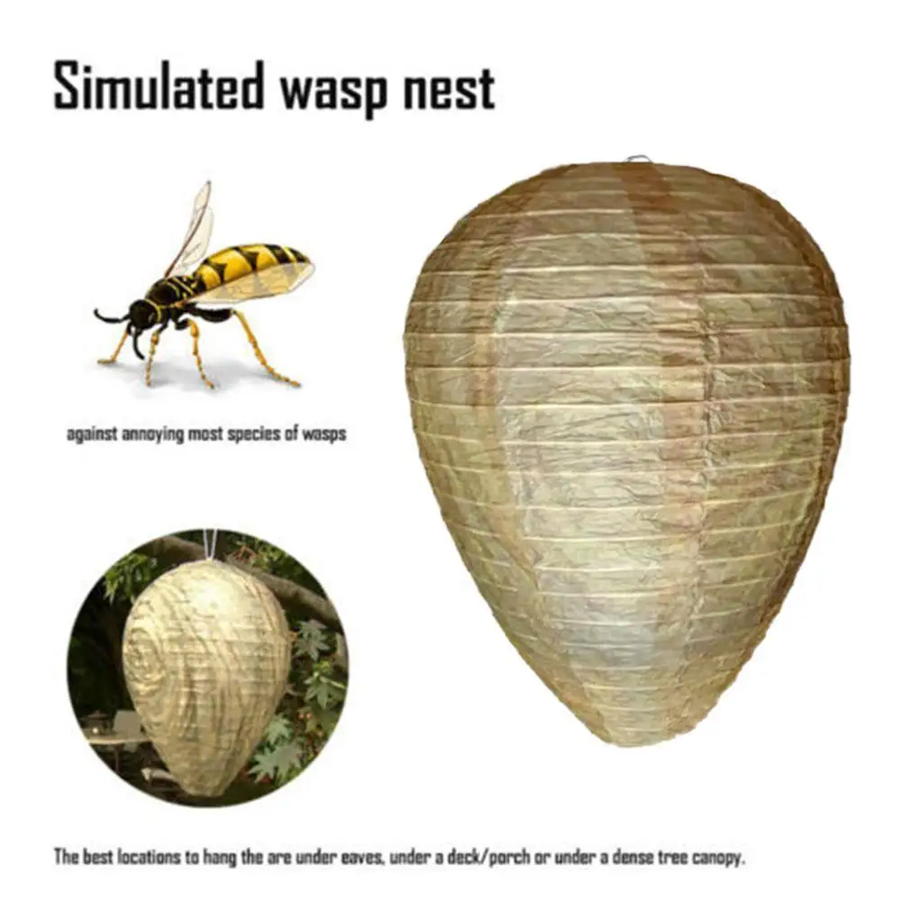 

Environmental Protection Waterproof Paper Lantern Bee Trap To Expel Bee Lantern Insect Trap Tool About 28*22cm