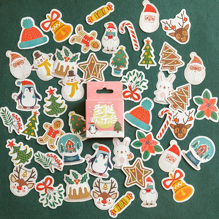 Merry Christmas серия Bullet Journal декоративная коробка стикер s Скрапбукинг этикетка-наклейка дневник канцелярские альбом наклейка на подарок - Цвет: 2