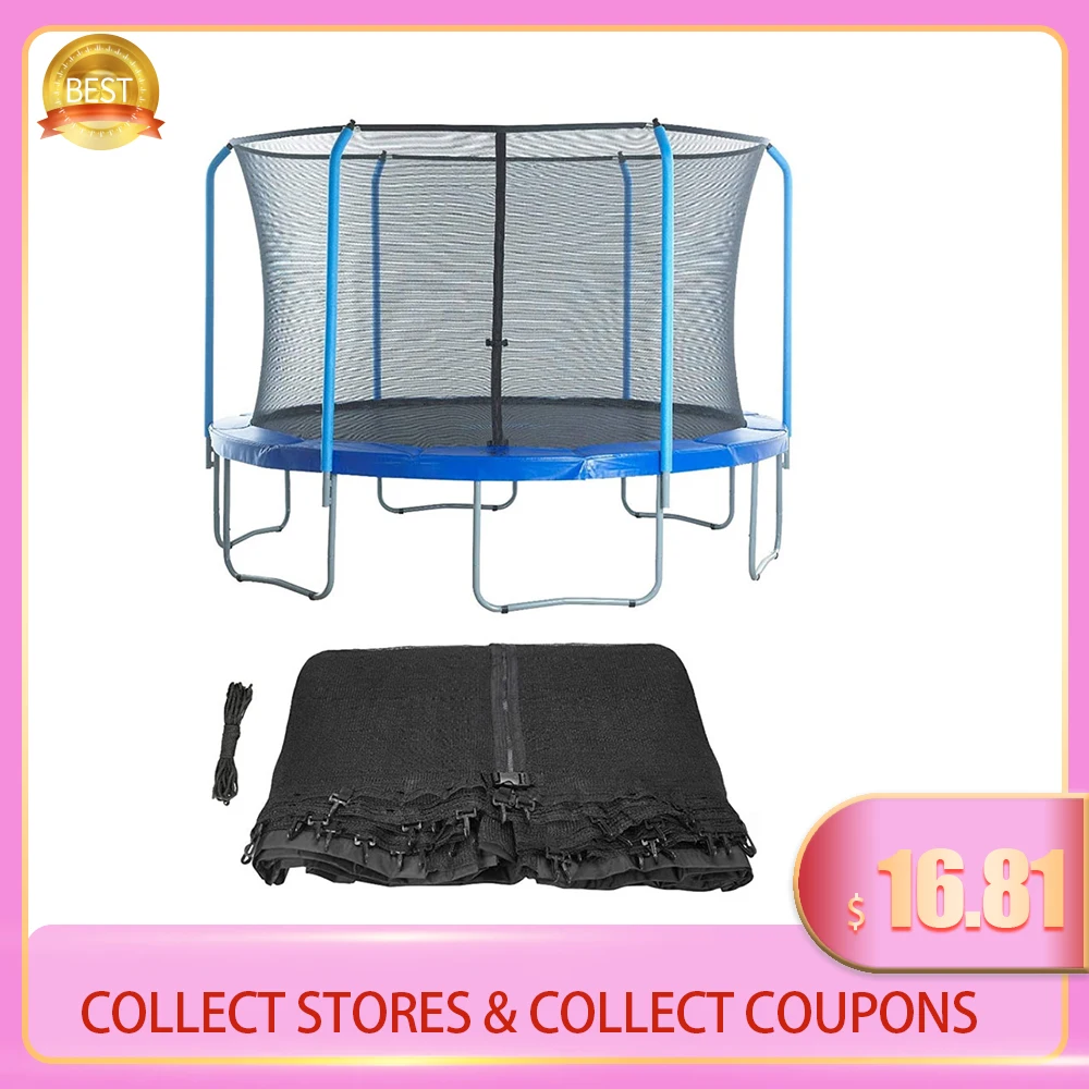 

Trampoline Safety Net Bounce Replacement Safety Nets Perfect Bounce Fits Most Trampolines With Round Frames Black Accessories