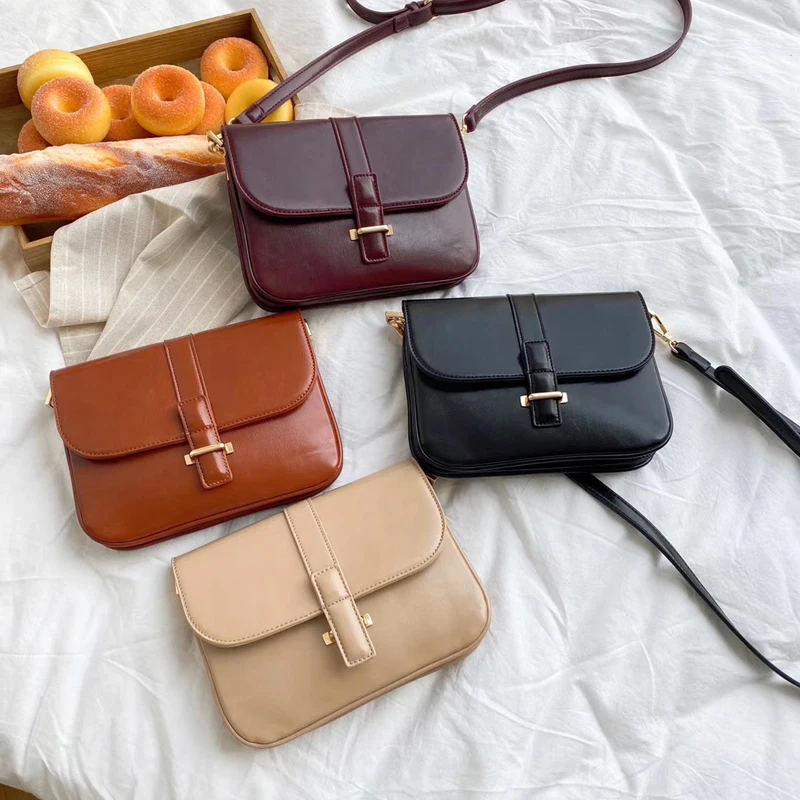 Брендовая женская сумка винтажная маленькая три слоя на плечо высокое качество