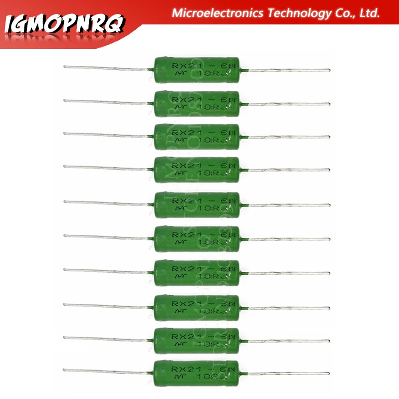 5 шт. RX21-6W проволочный сопротивления 5% 1R 10R 100R 1-10K 12K 15K 18R 20R 22R 24R 27R 30R 33R 36R RX21 igmopnrq |