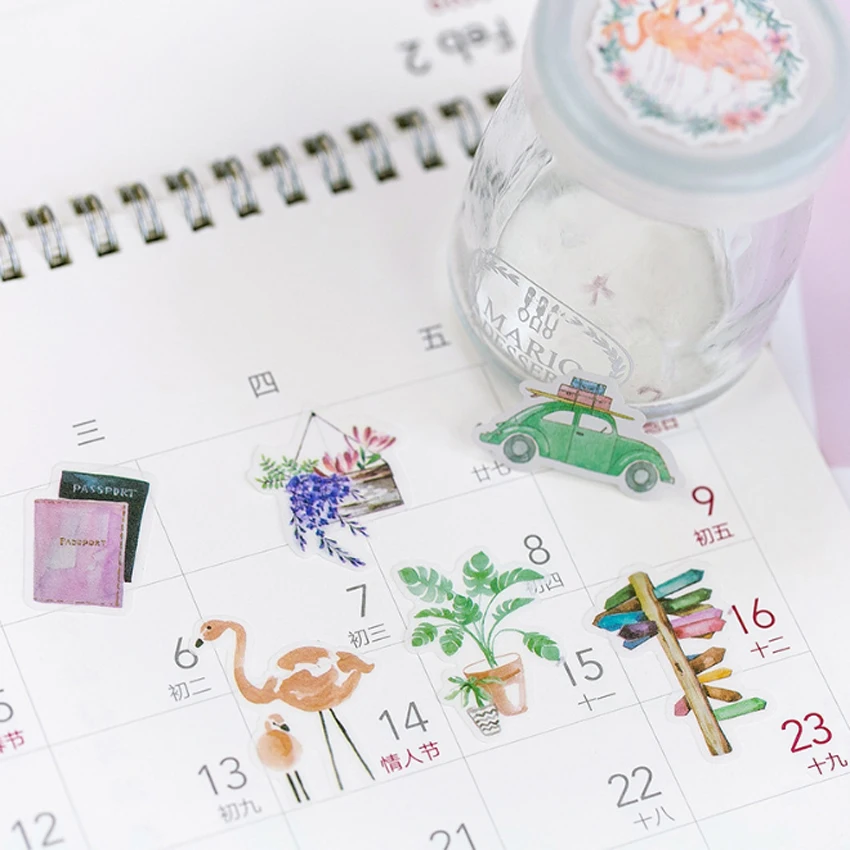 40 шт./лот креативные красочные наклейки серии мечты бумажные украшения сделай