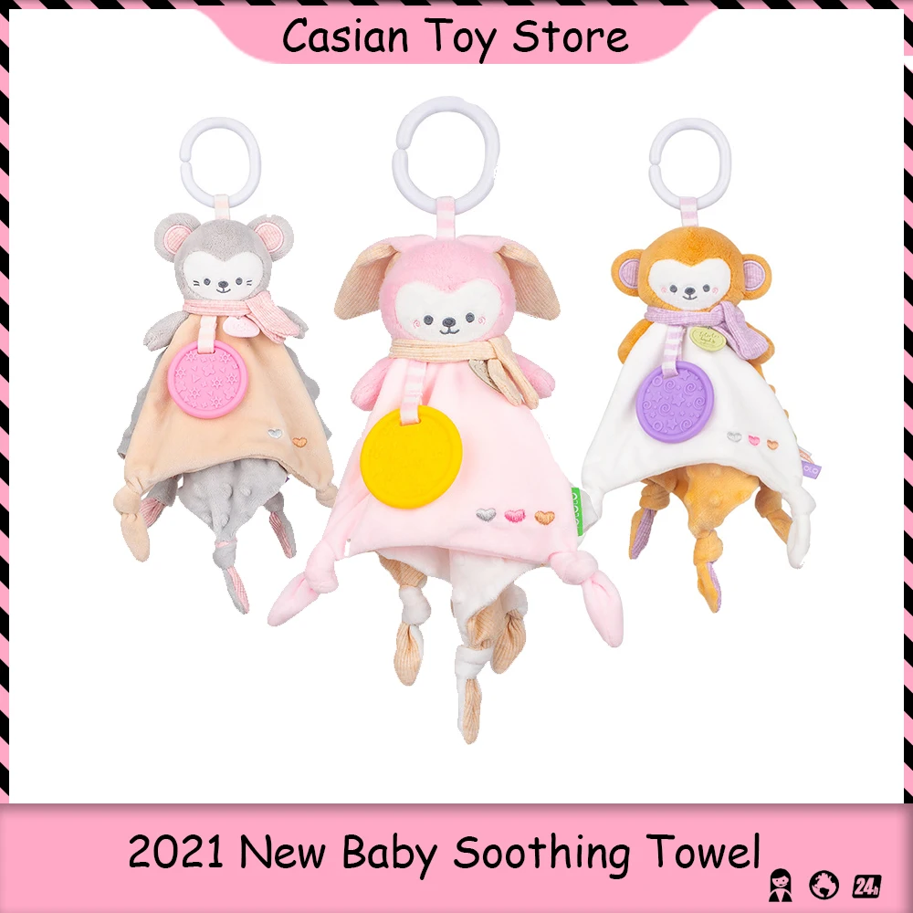 

Baby Sleep Soothed Towel Newborn Teething Gum Can Chew Drooling Toys Rattles for Kids Mobile On The Bed