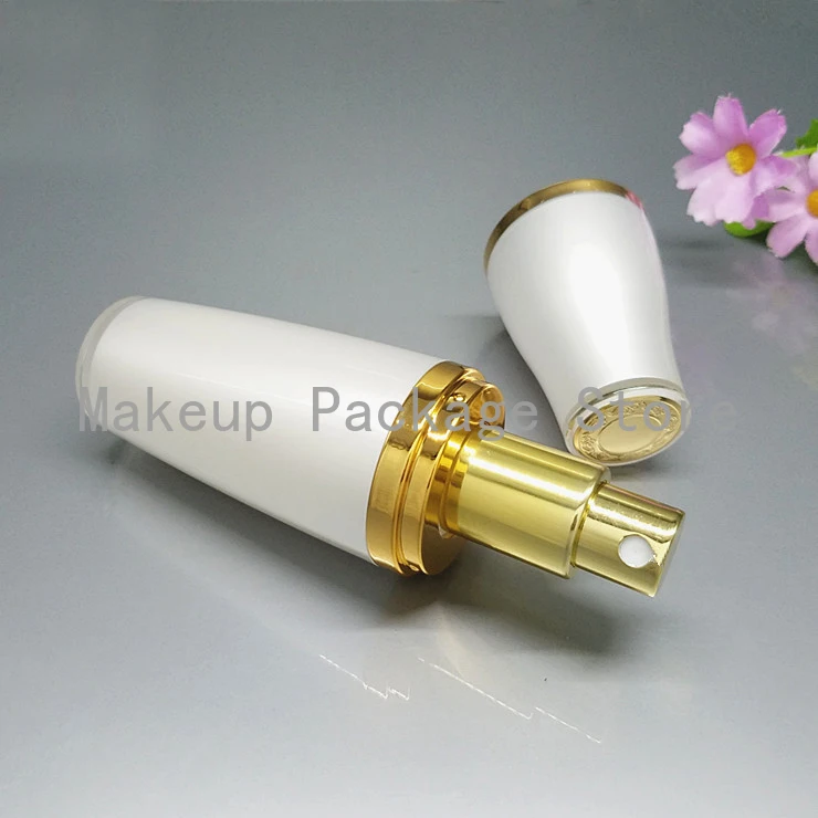 

10pcs/lot 5/10/30/50g white Acrylic eye/face cream jar 30/50/80/120ml cosmetic liquid sprayer/lotion press pump paking bottle