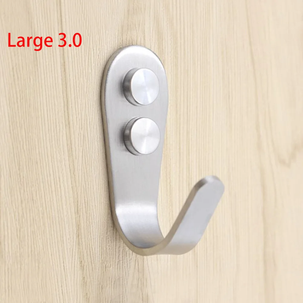 

Bath Hook Multifunctional Closet Organizer Space Save Bathroom Solid Clothes Waterproof Stainless Steel Hanger