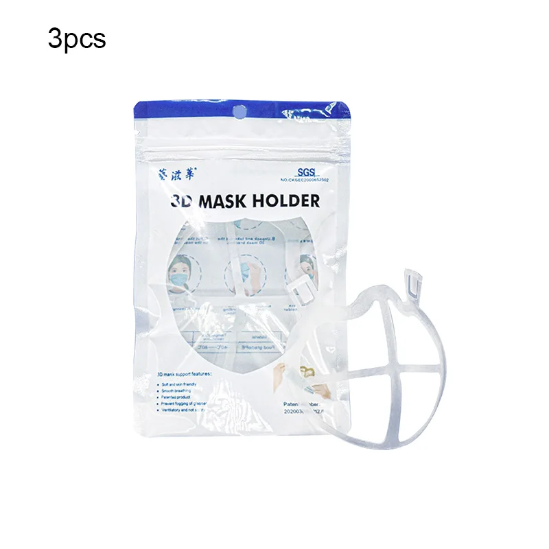 

1PC 3D Mouth Mask Support Frame Recyclable Breathable Mask Bracket Wearable Design Mask Holder Comfortable Off Protection Frame