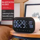 YAyusi S2 зеркальный беспроводной Bluetooth-динамик портативный TF U-диск дисплей температуры шок стерео сабвуфер мини-будильник