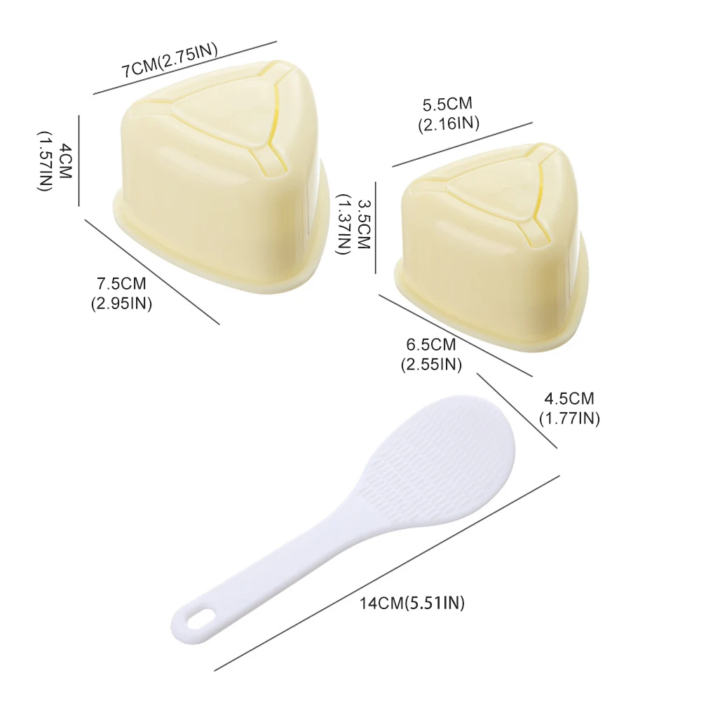 

3PCS/Set DIY Sushi Mold Onigiri Rice Ball Food Press Triangular Sushi Maker Mold Japanese Bento Accessories Kitchen Gadget Sets