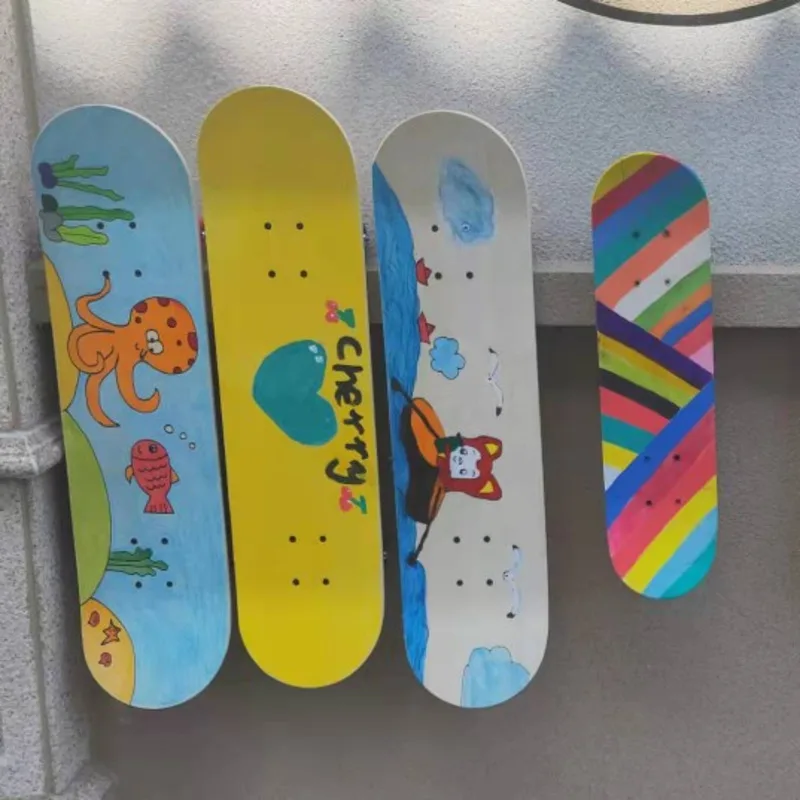 

DIY Children Skateboard Complet Freehand 17 Inch Skateboards Gifts For Beginners Graffiti For Kids Skate Board Accessories