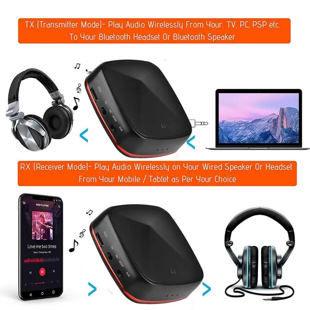 Портативный bluetooth 5 0 CSR8675 HD от Aptx низкой задержкой стерео аудио оптический Spdif toslink