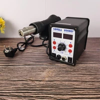 hot 2 in 1 yihua 898bd smd electric soldering iron and heat hot air gun rework solder welding station