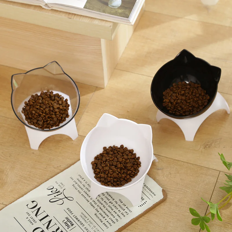 Милая поднятая миска для кошек и собак 15 наклонных поднятых пищевых контейнеров