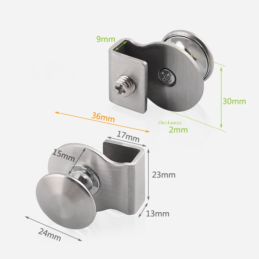 Нержавеющая сталь Стекло дверь тянет мебель ящик для шкафов зажимы тянуть ручки