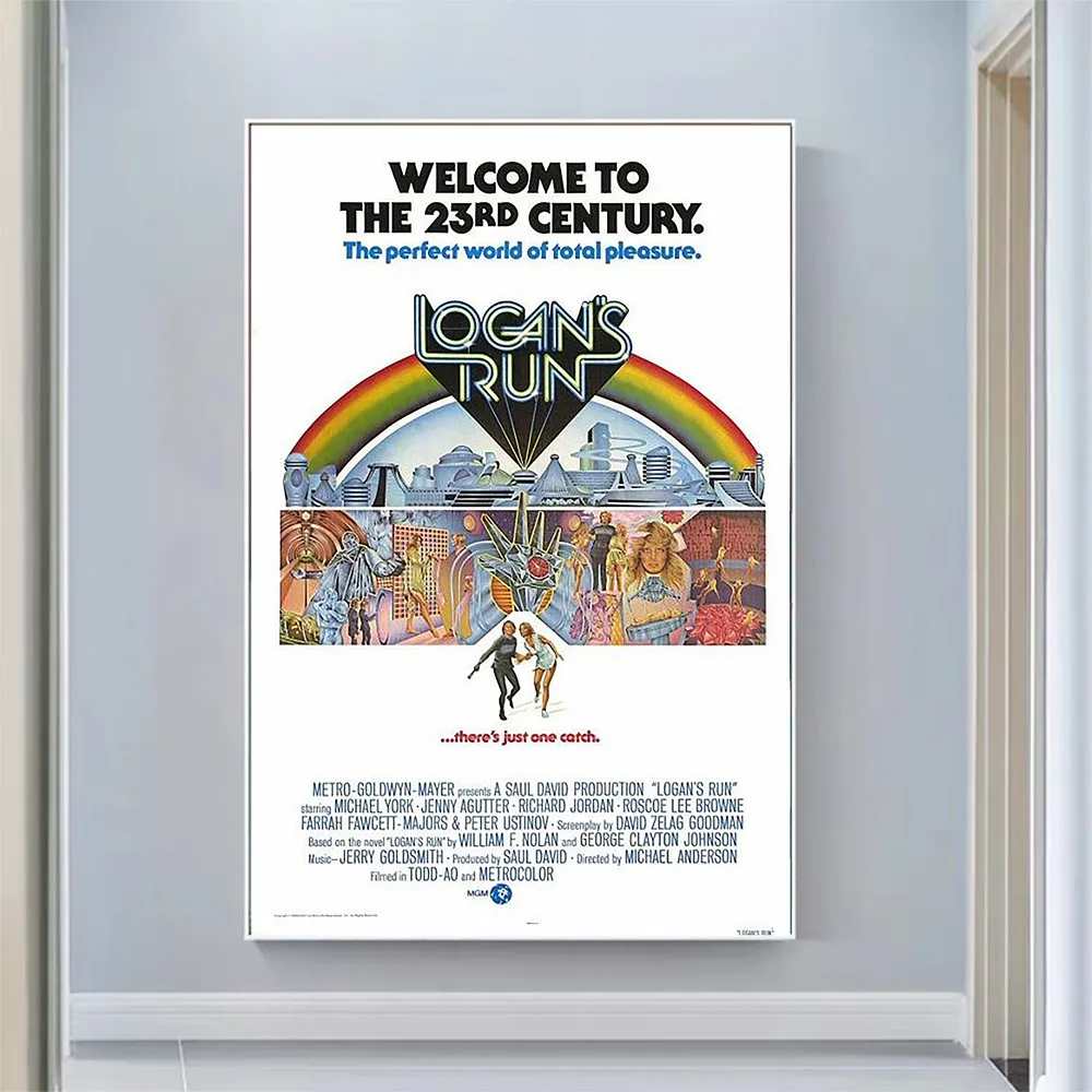 

V2052 Logan's Run Винтаж, классическое кино ткань HD постер художественный подарок для украшения дома