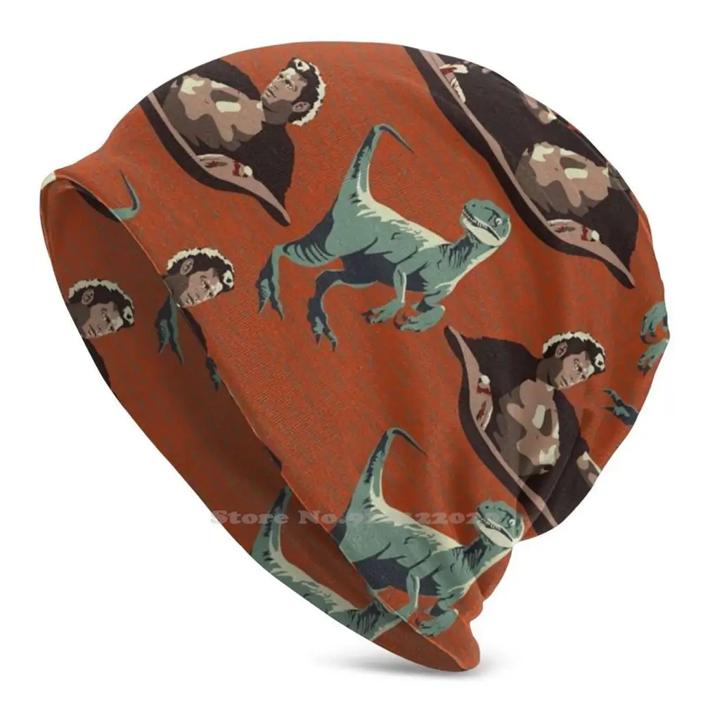 

Geniuses Beanie Hat Hedging Cap Outdoor Sports Breathable Thin Windproof World Dna Velociraptor Raptor Dinosaur Jeff Goldblum