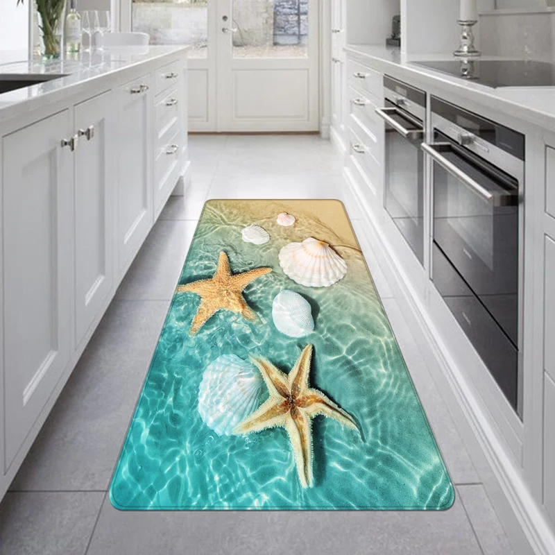 Нескользящий кухонный коврик мягкий водопоглощающий ковер для пола в гостиной
