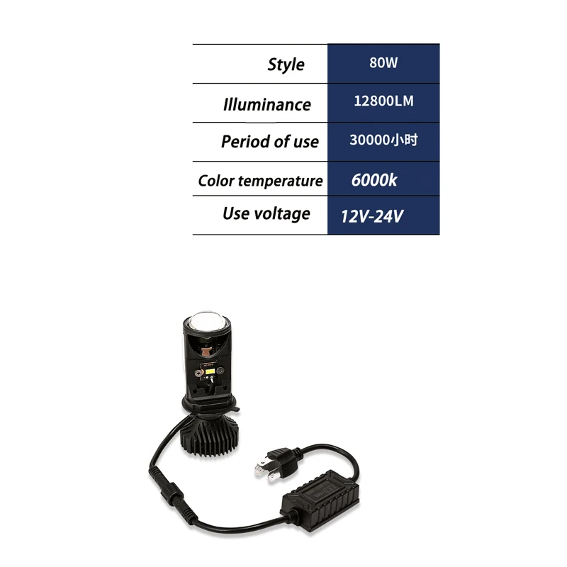 Автомобильный светодиодный лампы H4 из ближнего и дальнего интегрированный