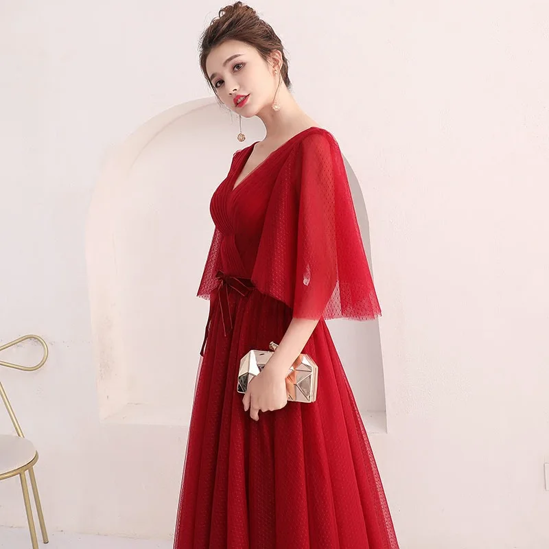 Повязку лук бордовый vestidos de fiesta noche вечерние платья длинное платье E33 | Свадьбы и