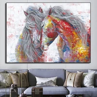 animals horses graffiti art posters and prints canvas paintings wall art pictures for living room cuadros horse home decor