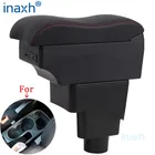 Подлокотник для FORD EcoSport, ящик для хранения в интерьере, простая установка, автомобильные аксессуары, изогнутая поверхность 2013-2017