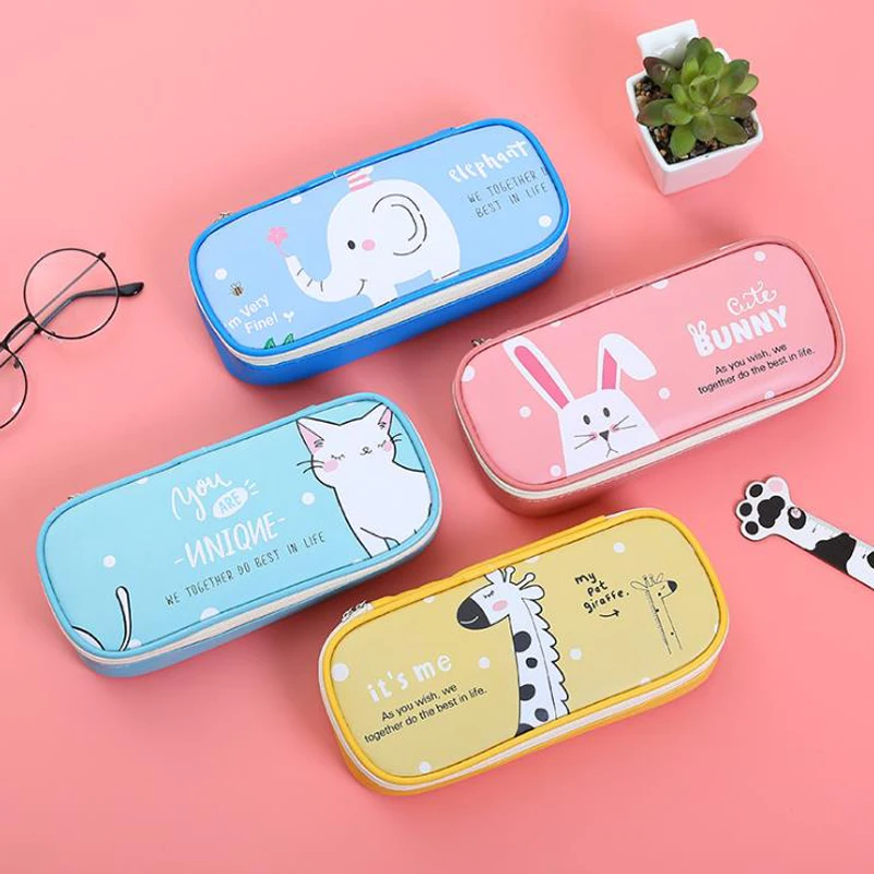 С изображением героев из мультфильмов 1 штука Животные пенал &quotСлон&quot Жираф