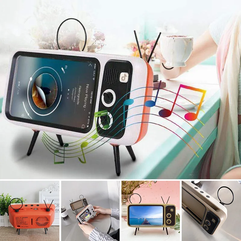 Ретро телевизор держатель для мобильного телефона обычная настольная подставка