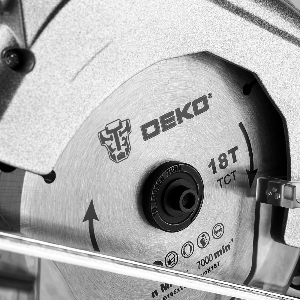 Циркулярная пила аккумуляторная DEKO DKCS20 Laser 20В 165мм 2*2.0Ач | Инструменты