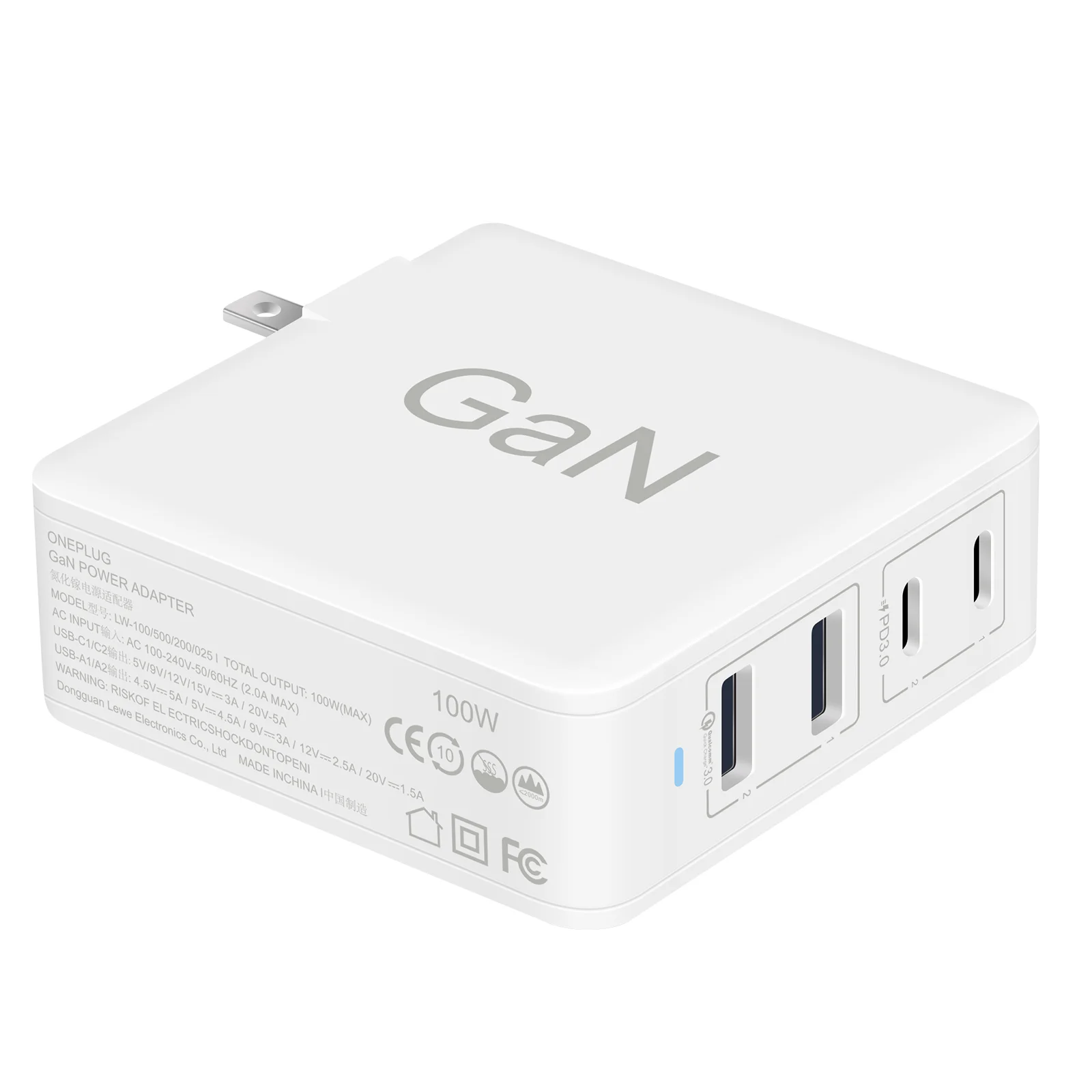 Зарядное устройство USB 100 Вт зарядное GaN для Macbook планшета быстрая зарядка iPhone Xiaomi