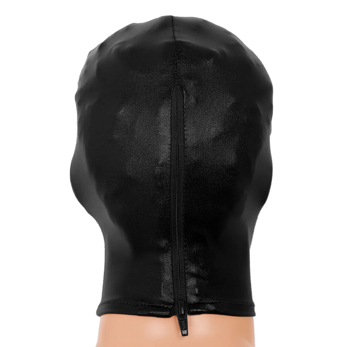 Маска унисекс TiaoBug для женщин и мужчин блестящая латексная маска лица с открытыми