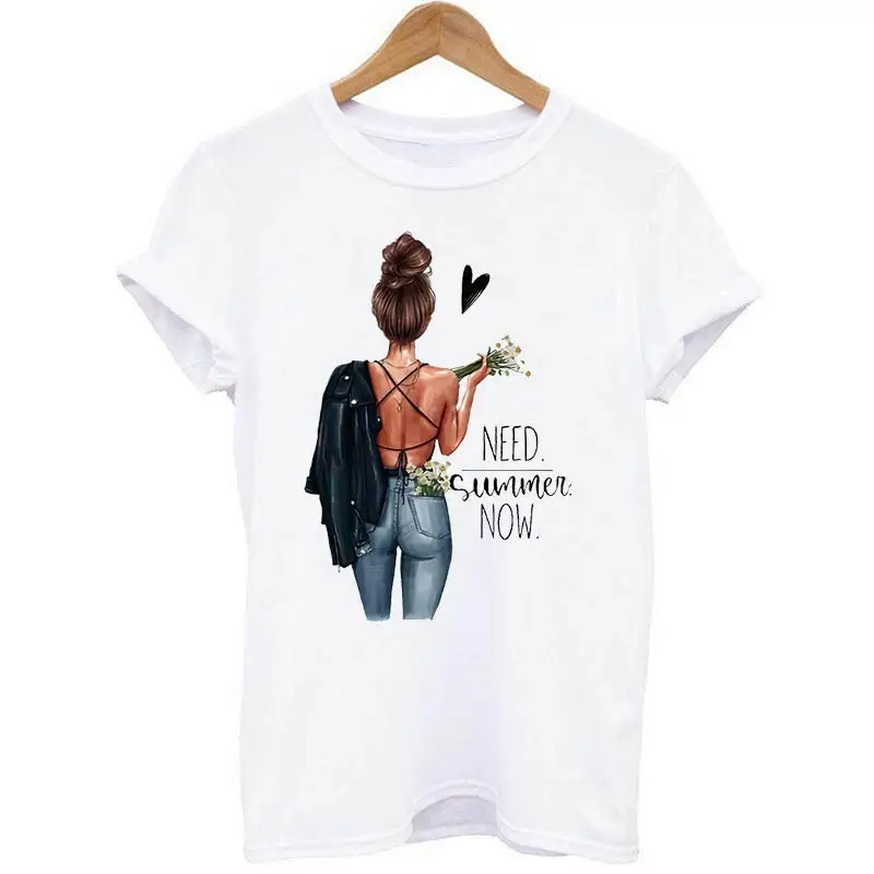 Patches For Clothing Fashion Girl Parches Heat Transfer Diy Flower Tshirt Ironing Patch Need Summer Now Vinyl Sticker On Clothes | Дом и сад