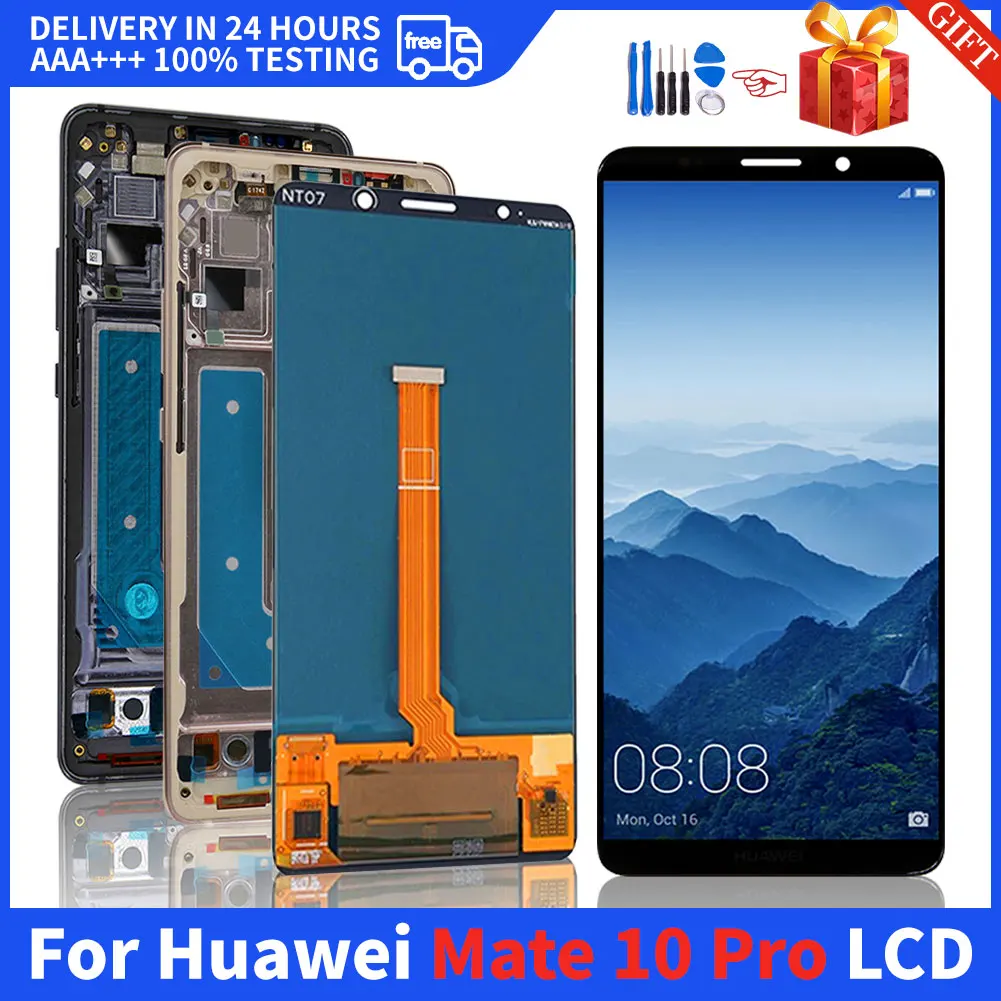 

6.0" AMOLED For Huawei Mate 10 Pro LCD Display BLA-L09 BLA-L29 BLA-AL00 Touch Screen Digitizer With LOGO Mobile Phone Parts
